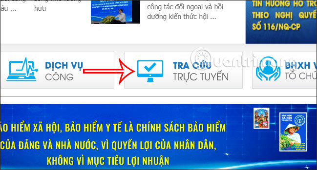 Tra cứu trực tuyến trên Bảo hiểm xã hội