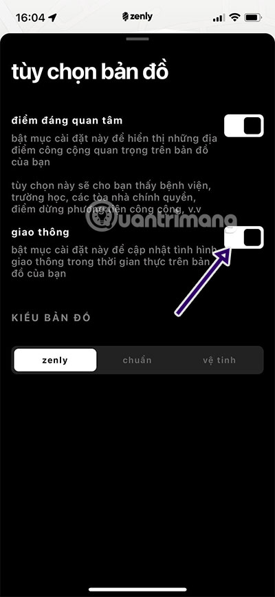 xem tinh trang giao thong zenly
