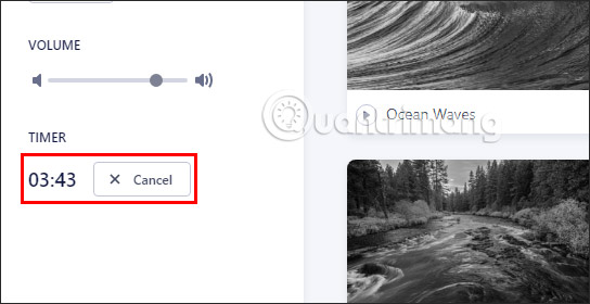 Đếm ngược trên Zen Sounds
