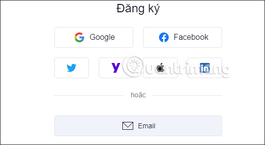 Đăng ký tài khoản TradingView