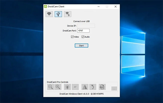 DroidCam client