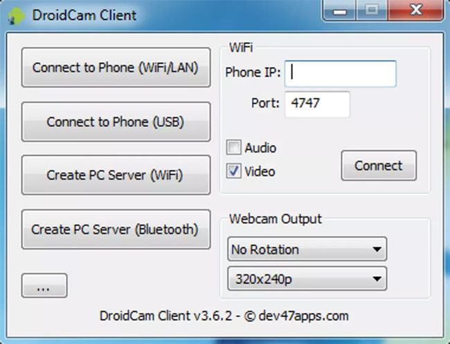 Các tùy chọn kết nối