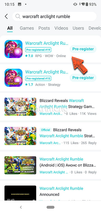 tải Warcraft Arclight Rumble apk