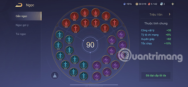 Bảng ngọc cho Triệu Vân mùa 23