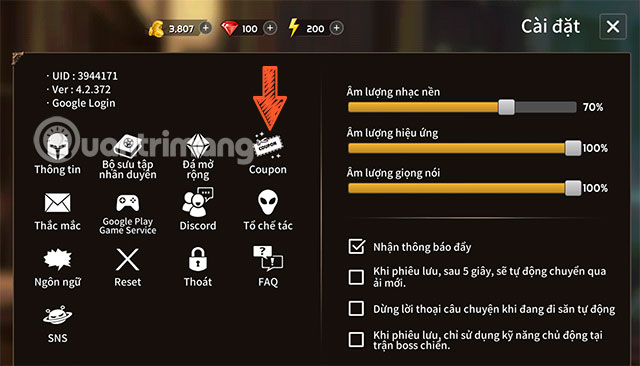 nhập code Sword Master Story