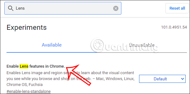 Enable Lens Features in Chrome