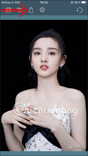 Chia sẻ hình ảnh trên Photo Eraser