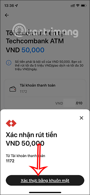 Xác nhận rút chi phí bên trên Techcombank