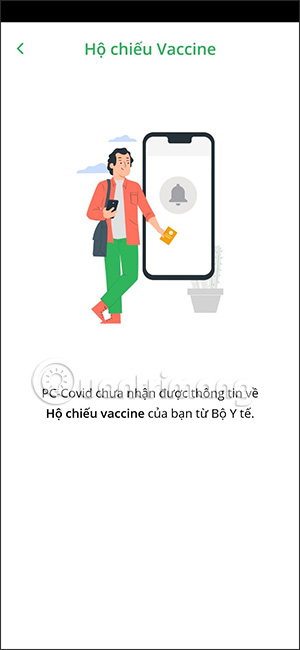 Hiện hộ chiếu vaccine trên PC-Covid