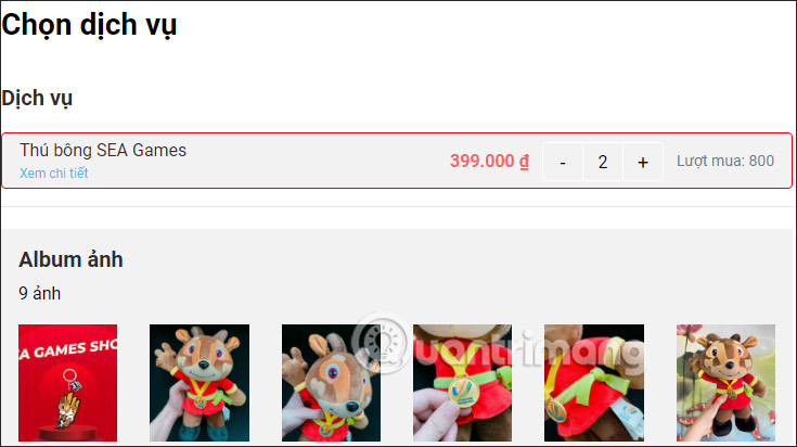 Chọn số lượng mua quà lưu niệm SEA Games 31