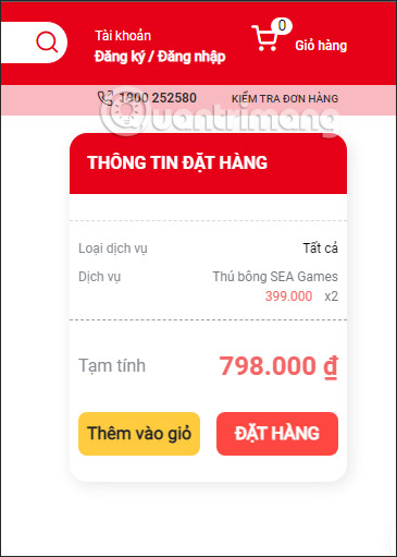 Đặt mua quà lưu niệm SEA Games 31