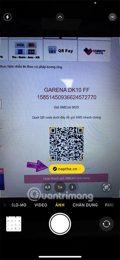 nạp thẻ free fire bằng tin nhắn