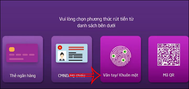 Chọn rút tiền LiveBank TPBank