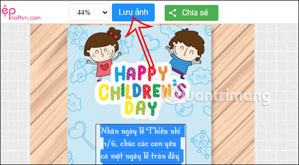 Lưu ảnh thẻ mùng 1/6