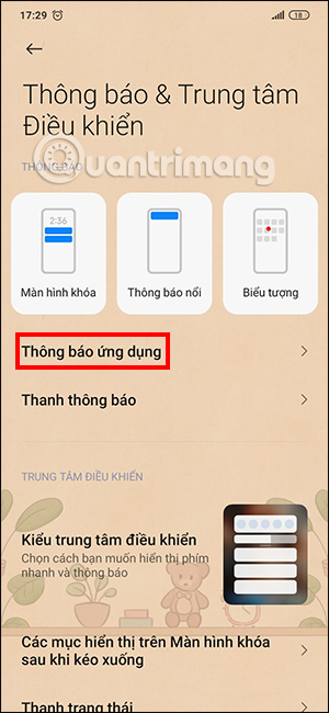 Thông báo ứng dụng trên điện thoại