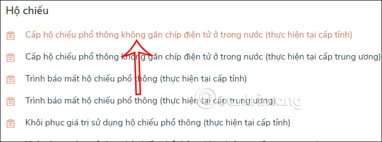 Cấp hộ chiếu trên Cổng dịch vụ công Quốc gia