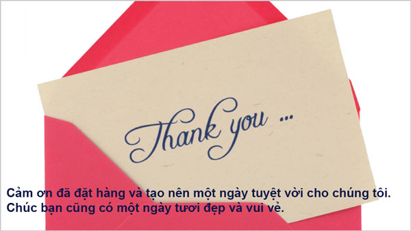 Lời cảm ơn quý khách 