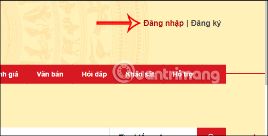 Đăng nhập trên cổng dịch vụ công Bộ Công an