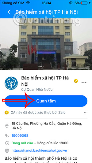 Nhấn quan tâm Official Account Bảo hiểm