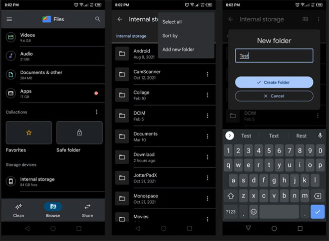Tạo thư mục trên Android