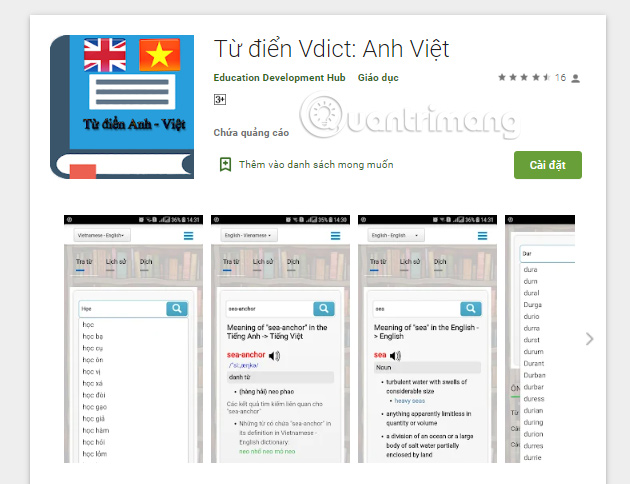 Từ điển Vdict: Anh Việt