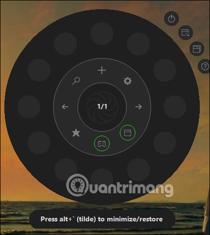 Giao diện Apps Wheel