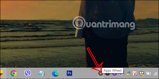 Thu gọn giao diện Apps Wheel