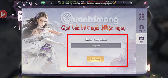 Truy cập vào mục Thư ở giao diện chính.