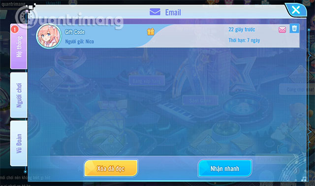 nhap code party ngoi sao