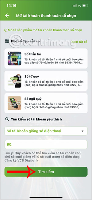 Số điện thoại đăng ký Vietcombank