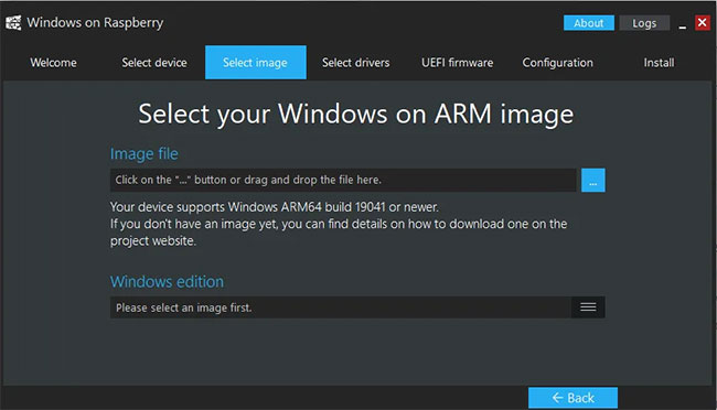Chọn file ISO Windows 11 ARM