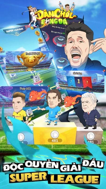 Dân Chơi Bóng Đá là tựa game thể thao chiến thuật thẻ bài hài hước vô cùng mới lạ