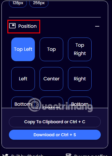FabPic chỉnh vị trí ảnh