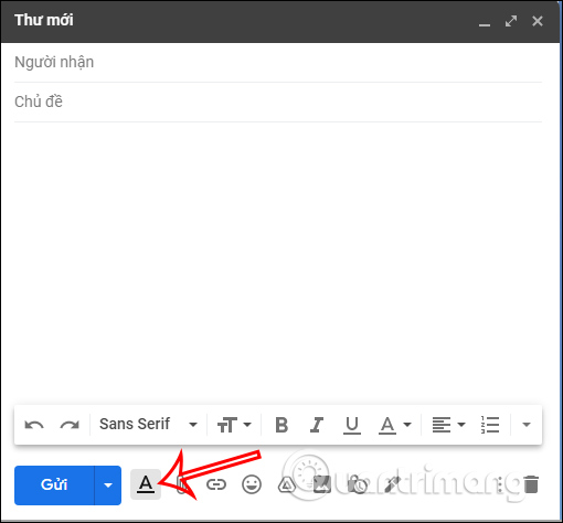 Cách chỉnh phông chữ gmail