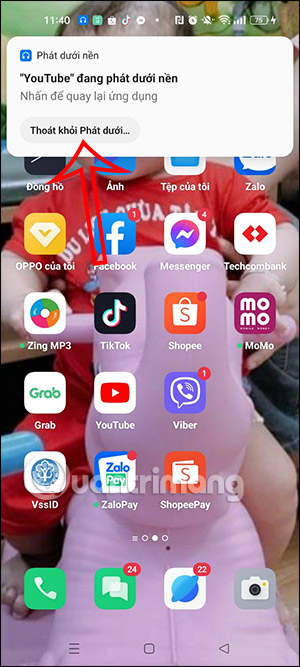 Tính năng phát dưới nền trên Oppo