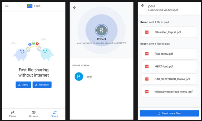 Chia sẻ file giữa các thiết bị Android