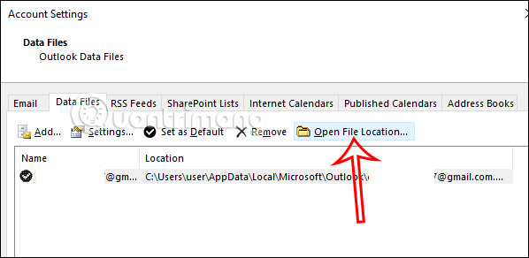 Select Open File Location