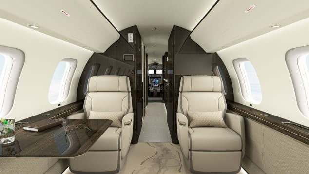 Thiết kế nội thất hiện đại và tiện nghi của Global 8000. Ảnh: Bombardier.