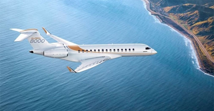Máy bay siêu thanh chở khách nhanh nhất thế giới Global 8000.