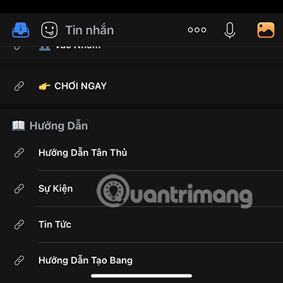 Bạn có thể tham khảo Hướng dẫn Tân thủ thông qua kênh cộng đồng của game