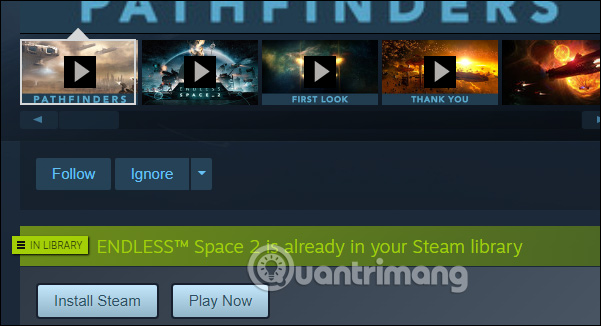 Cài game Endless Space 2 trong Steam