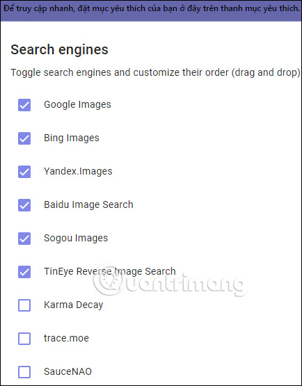 Thêm tiện ích tìm kiếm Search by Image