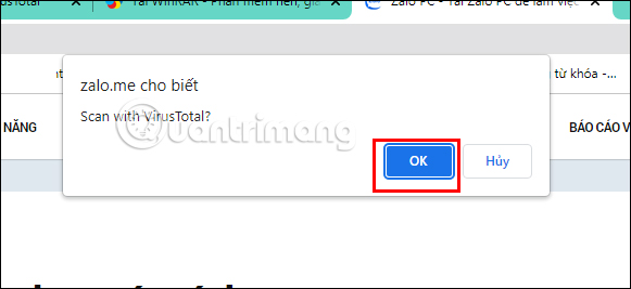 Tải file lên VirusTotal