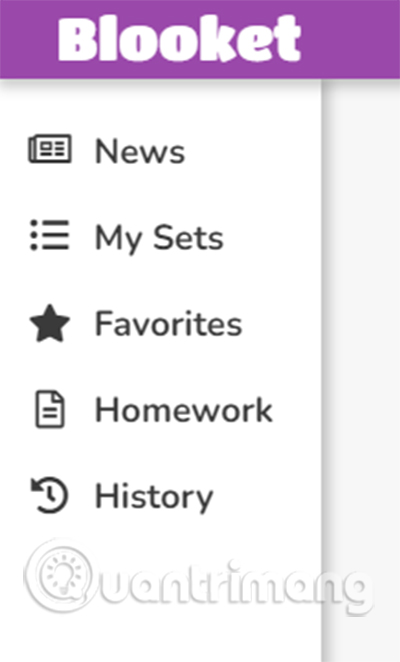 Thanh công cục tại trang chủ Blooket