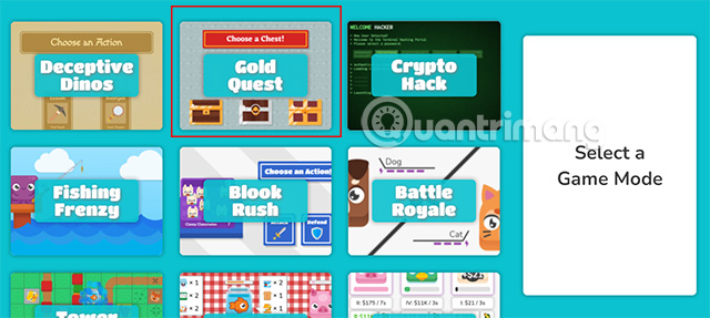 Lựa chọn trò chơi phù hợp để tổ chức cho học sinh tham gia.