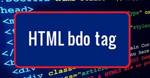 Thẻ HTML <bdo>