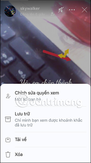 Tùy chọn video khoảnh khắc