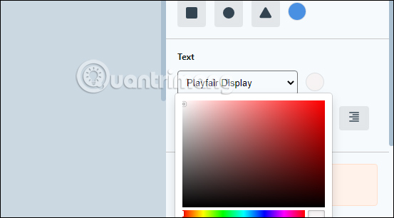 Chọn màu sắc viết chữ
