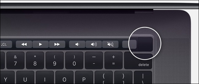 MacBook Pro được sản xuất trước năm 2016, nút nguồn được đặt ở trên cùng bên phải của bàn phím.