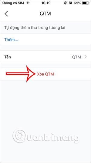 Xóa nhãn trong Gmail